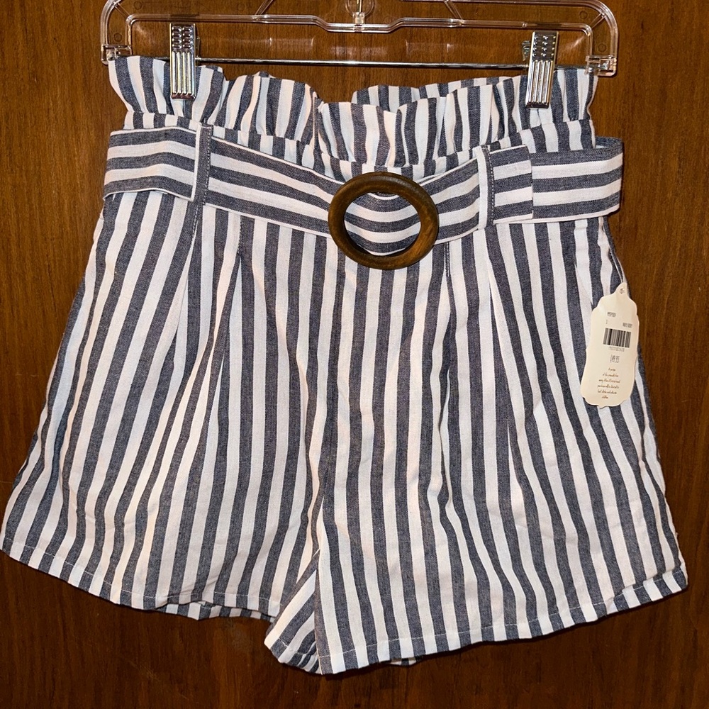 Alter’d State ruffled striped shorts